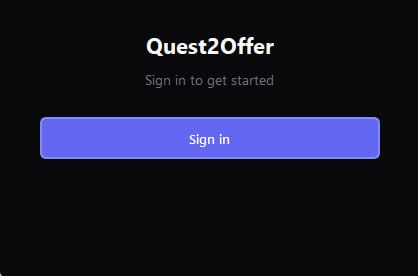 Quest2Offer Windows login